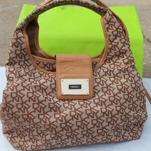 DKNY canvas purse bag Hobo